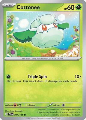 Preview image for the Cottonee single card  for the collectable card game Pokemon.