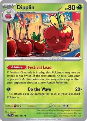 Preview image for the Dipplin single card  for the collectable card game Pokemon.