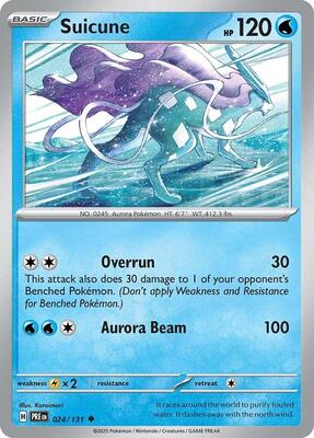 Preview image for the Suicune single card for the collectable card game Pokemon.