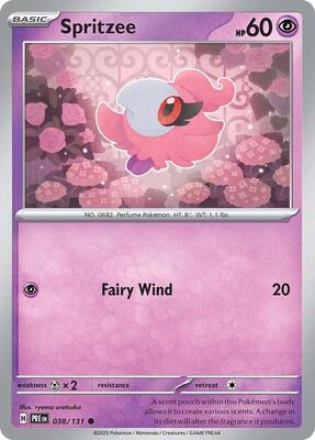 Preview image for the Spritzee single card  for the collectable card game Pokemon.