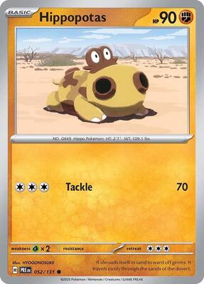 Preview image for the Hippopotas single card for the collectable card game Pokemon.