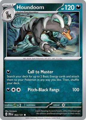 Preview image for the Houndoom single card for the collectable card game Pokemon.