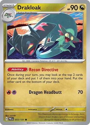 Preview image for the Drakloak single card  for the collectable card game Pokemon.