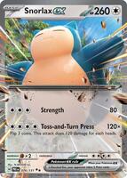 Preview image for the Snorlax ex single card for the collectable card game Pokemon.