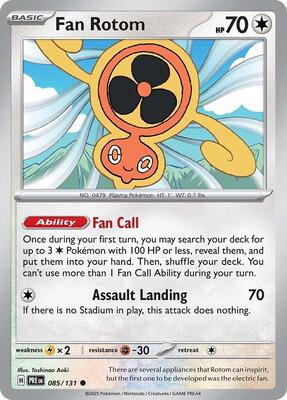 Preview image for the Fan Rotom single card  for the collectable card game Pokemon.