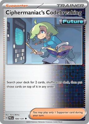 Preview image for the Ciphermaniac's Codebreaking single card for the collectable card game Pokemon.