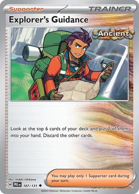 Preview image for the Explorer's Guidance single card  for the collectable card game Pokemon.