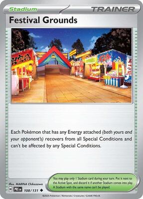 Preview image for the Festival Grounds single card  for the collectable card game Pokemon.
