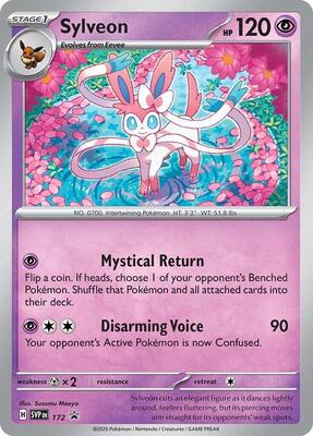 Preview image for the Sylveon - 172 (Cosmos Holo) single card  for the collectable card game Pokemon.