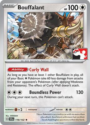Preview image for the Bouffalant - 119/142 single card for the collectable card game Pokemon.