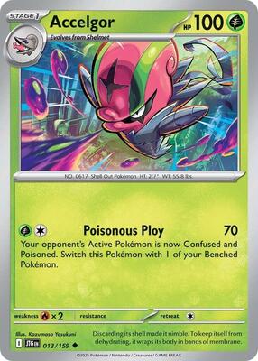 Preview image for the Accelgor single card  for the collectable card game Pokemon.