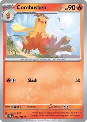 Preview image for the Combusken single card  for the collectable card game Pokemon.