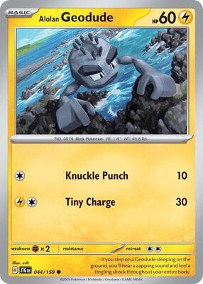 Preview image for the Alolan Geodude single card  for the collectable card game Pokemon.
