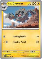 Preview image for the Alolan Graveler single card for the collectable card game Pokemon.