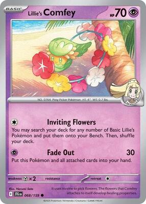 Preview image for the Lillie's Comfey single card  for the collectable card game Pokemon.