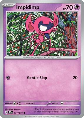 Preview image for the Impidimp single card  for the collectable card game Pokemon.