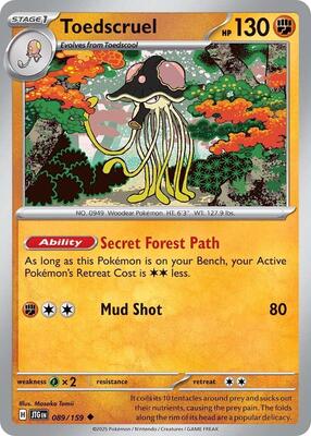 Preview image for the Toedscruel single card  for the collectable card game Pokemon.