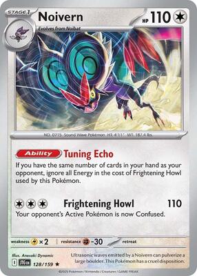 Preview image for the Noivern single card  for the collectable card game Pokemon.