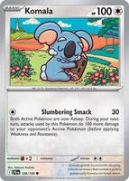 Preview image for the Komala single card for the collectable card game Pokemon.