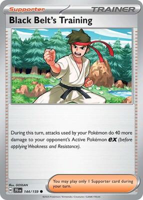 Preview image for the Black Belt's Training - 144/159 single card  for the collectable card game Pokemon.