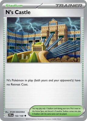 Preview image for the N's Castle single card  for the collectable card game Pokemon.