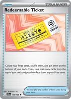 Preview image for the Redeemable Ticket single card for the collectable card game Pokemon.