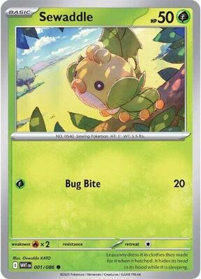 Preview image for the Sewaddle single card  for the collectable card game Pokemon.