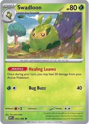 Preview image for the Swadloon single card  for the collectable card game Pokemon.