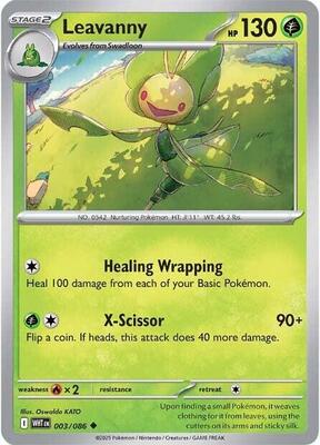 Preview image for the Leavanny single card  for the collectable card game Pokemon.