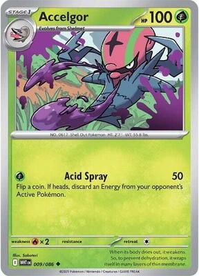 Preview image for the Accelgor single card  for the collectable card game Pokemon.