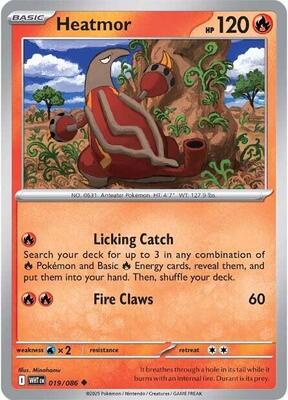 Preview image for the Heatmor single card  for the collectable card game Pokemon.