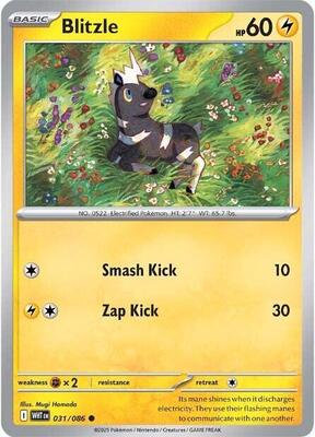 Preview image for the Blitzle single card  for the collectable card game Pokemon.