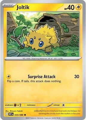 Preview image for the Joltik single card  for the collectable card game Pokemon.