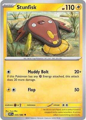 Preview image for the Stunfisk single card  for the collectable card game Pokemon.
