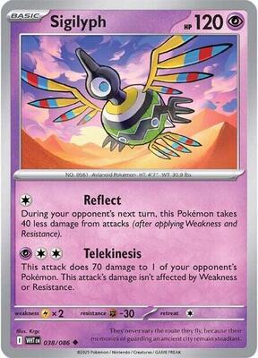 Preview image for the Sigilyph single card  for the collectable card game Pokemon.