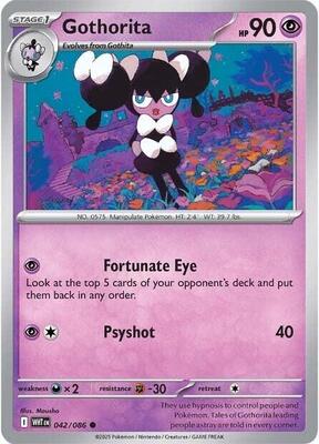 Preview image for the Gothorita single card  for the collectable card game Pokemon.