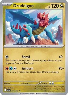 Preview image for the Druddigon single card  for the collectable card game Pokemon.