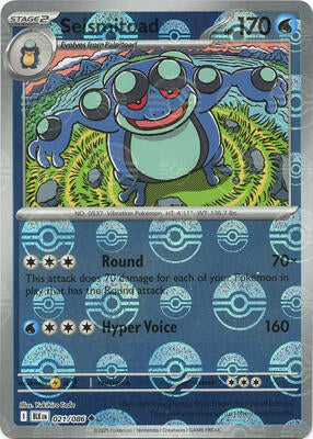 Preview image for the Seismitoad (Poke Ball Pattern) single card  for the collectable card game Pokemon.