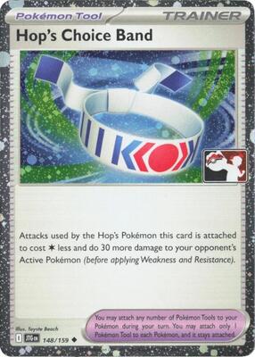 Preview image for the Hop's Choice Band - 148/159 (Cosmos Holo) single card  for the collectable card game Pokemon.
