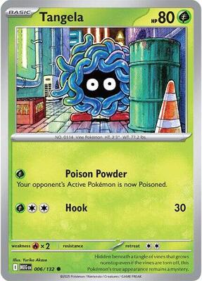 Preview image for the Tangela single card  for the collectable card game Pokemon.