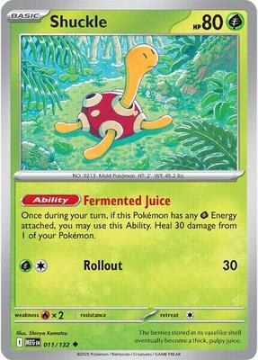 Preview image for the Shuckle - 011/132 single card  for the collectable card game Pokemon.