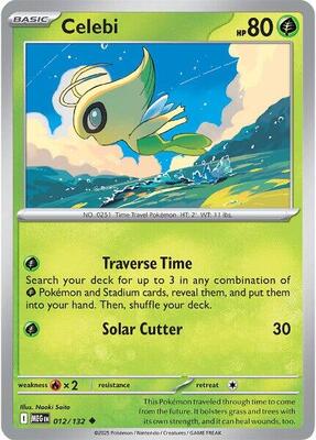 Preview image for the Celebi single card  for the collectable card game Pokemon.