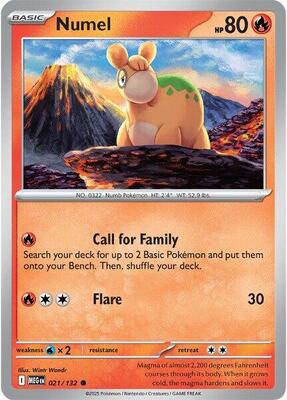 Preview image for the Numel single card  for the collectable card game Pokemon.