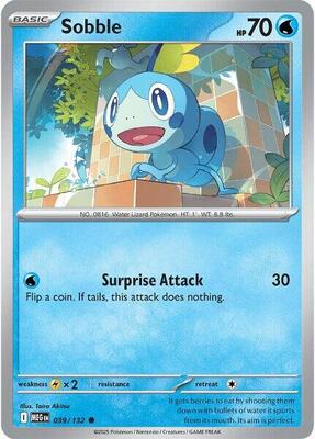 Preview image for the Sobble single card  for the collectable card game Pokemon.