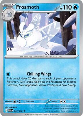 Preview image for the Frosmoth single card  for the collectable card game Pokemon.