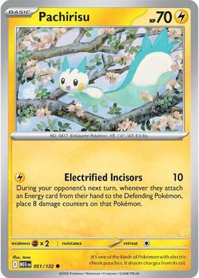 Preview image for the Pachirisu single card  for the collectable card game Pokemon.