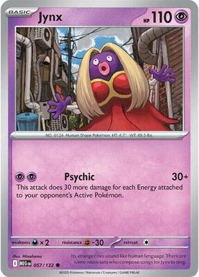Preview image for the Jynx single card  for the collectable card game Pokemon.
