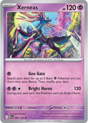 Preview image for the Xerneas single card  for the collectable card game Pokemon.
