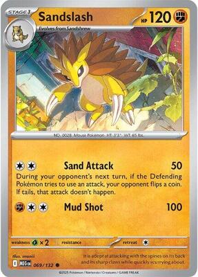 Preview image for the Sandslash single card  for the collectable card game Pokemon.
