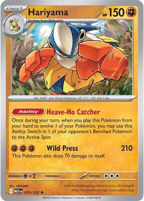 Preview image for the Hariyama single card  for the collectable card game Pokemon.